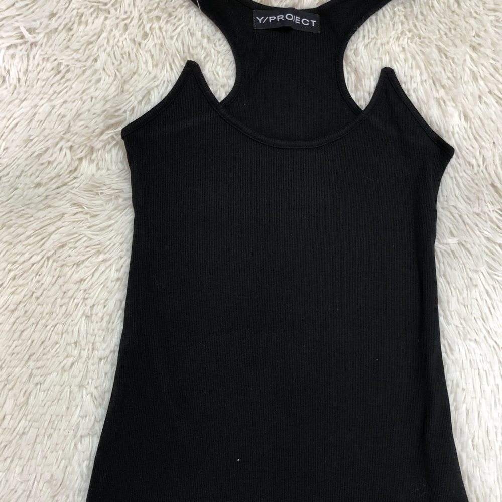 Y/Project Black Tank Top